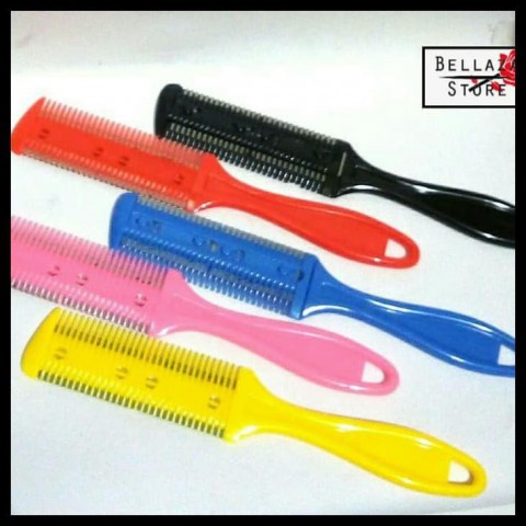 Sisir Silet Sisir Razor Sisir Penipis Cukur Rambut dengan Silet /  sisir sasak komet