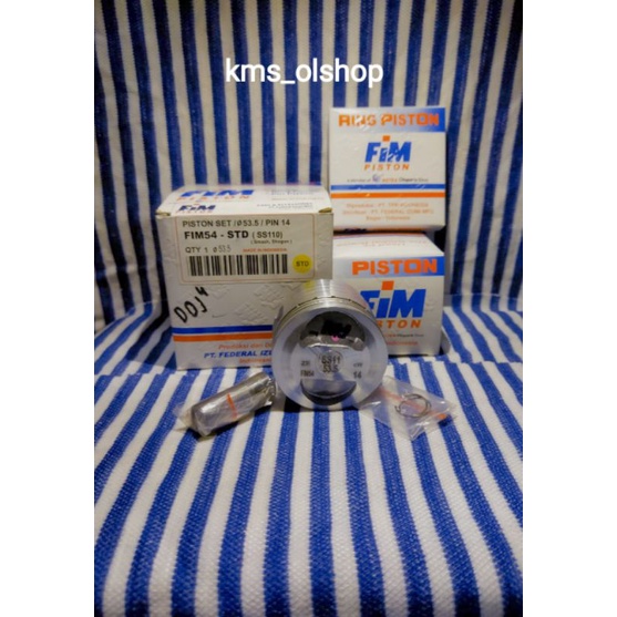 Piston Kit Fim 54 Size 53.5/STD, 54/050, 54.5/100, 55/150, 55.5/200 Pin 14(Smash, Shogun)