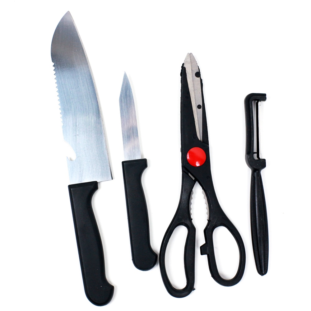 FM - Pisau Set Dapur 4in1 - Kitchen Knife Set J9