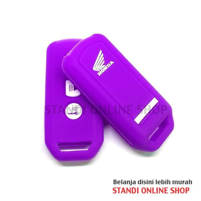 Kondom Remote Silikon Cover Honda All New PCX LOKAL LED INDONESIA Ungu