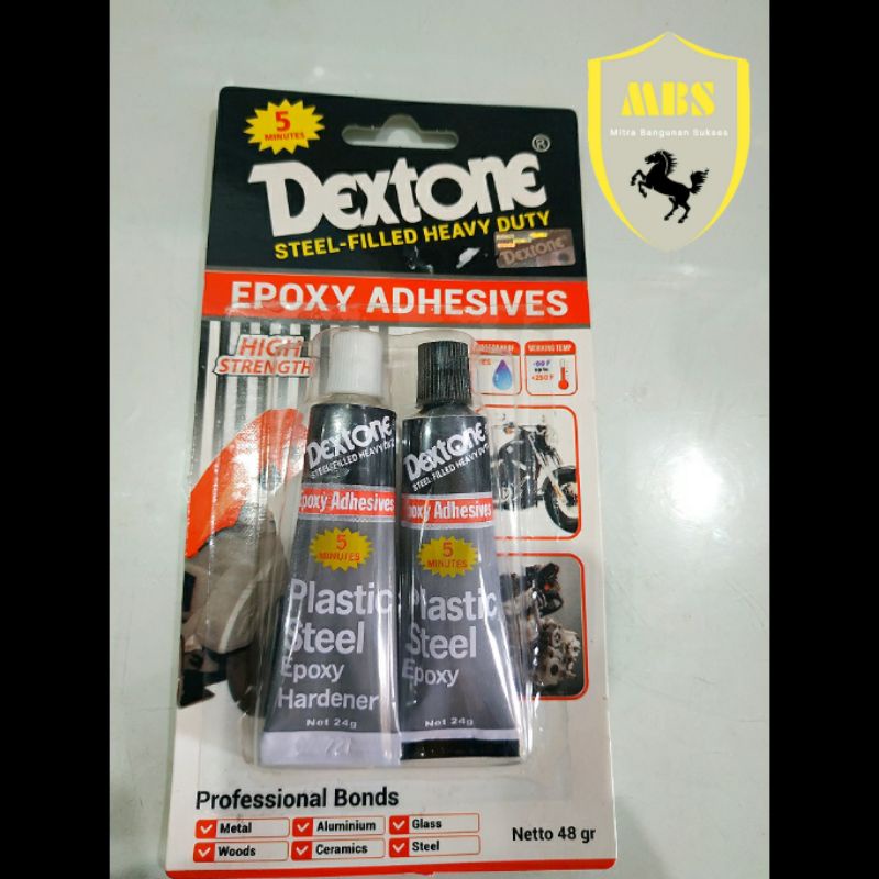 

LEM EPOXY/LEM CAMPUR/BESI/SERBAGUNA DEXTONE 5 MENIT