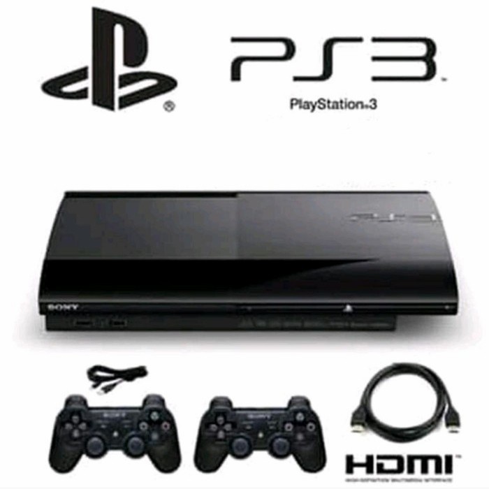 ps3 super slim 500gb full games  +2 stik wireles,promo bulan ini