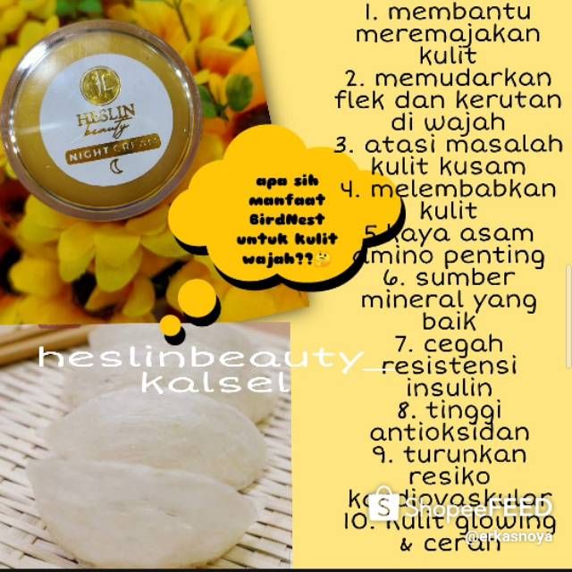

HESLINBEAUTY KALIMANTAN BirdNest Complete Night Cream
