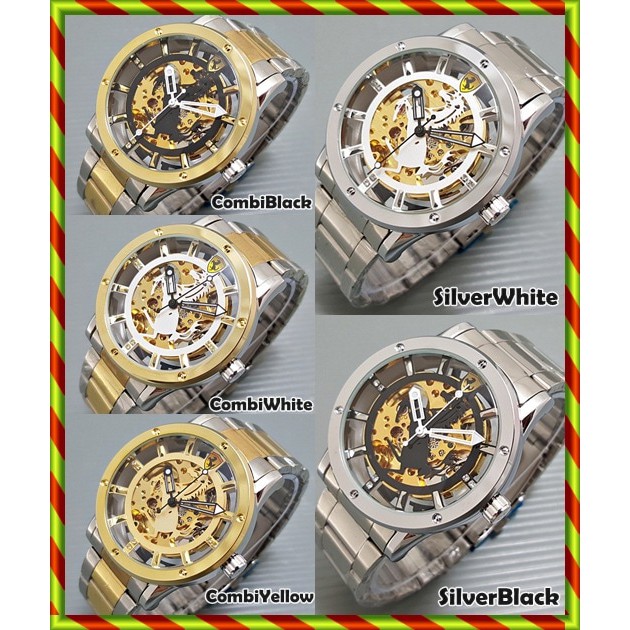 TERMURAH Ferrari RANTAI Skeleton Logo Tengah | Jam Automatic Rolex Otomatis
