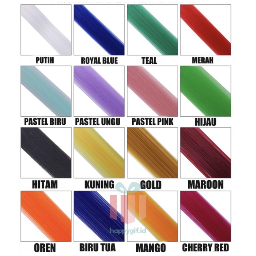 Rambut Palsu Jepit warna warni Hair Extention Wanita Colorful / Wig women / pemanjang rambut cewe