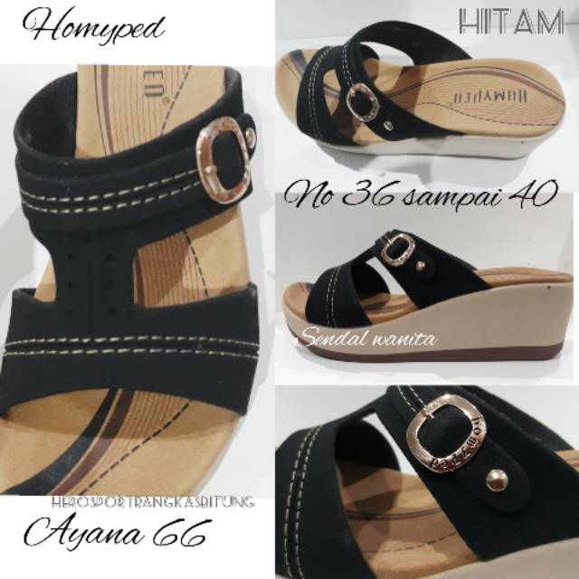 sendal homyped ayana 66  /sendal lebaran / sendal wanita / wedges