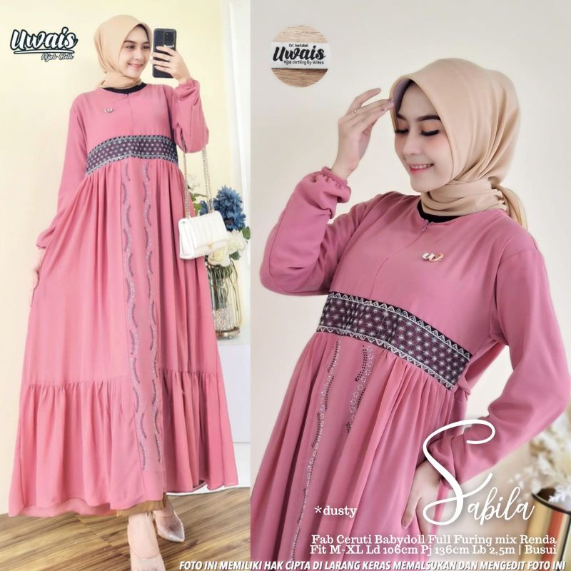 Anindya Uwais Sabila Dress Maxy Gamis Original