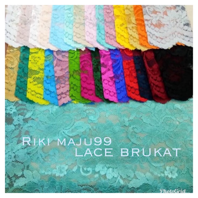 Kain Bahan Lace Brukat Kain Brokat Lebar Kecil Bahan Seragam Shopee Indonesia