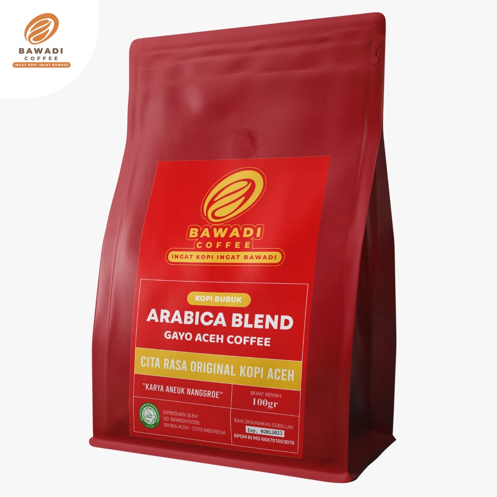 Bawadi Kopi Arabica Grade 2 100g Kopi Aceh Gayo