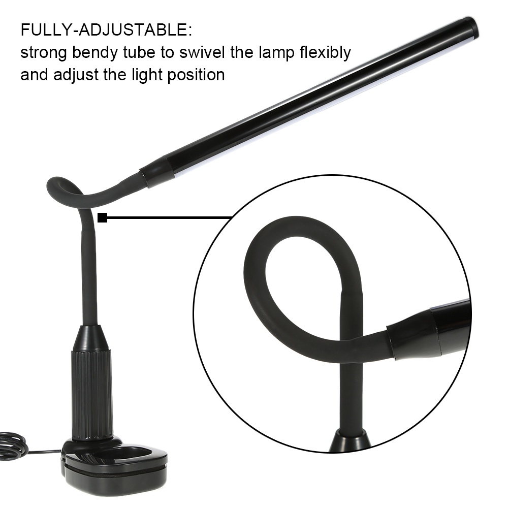 Tomshine Lampu Meja LED Eye Protection Desk Lamp Clip 24 LED 5W 5000K-5500K - L1515W