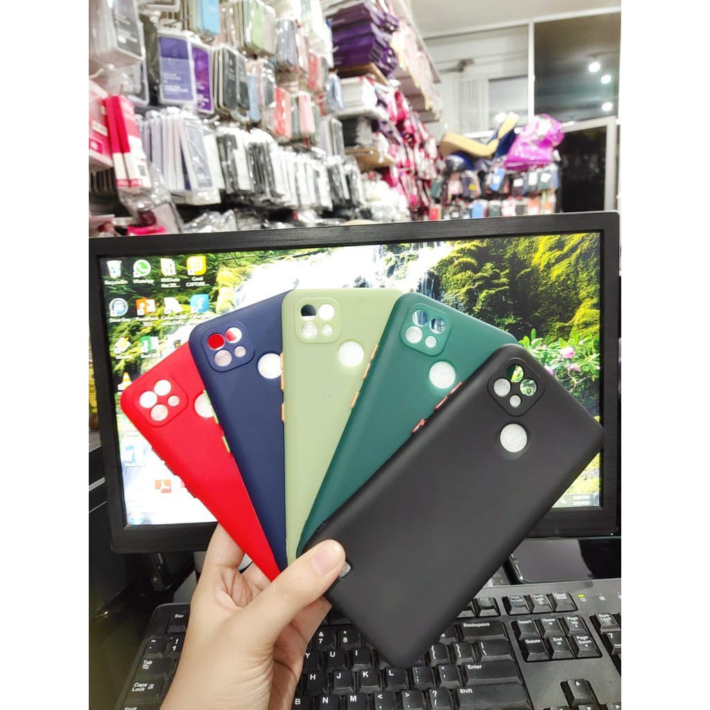 SMPC TPU Candy Realme C21 6.5 inchi SoftCase Macaron Protection Camera Tombol Warna