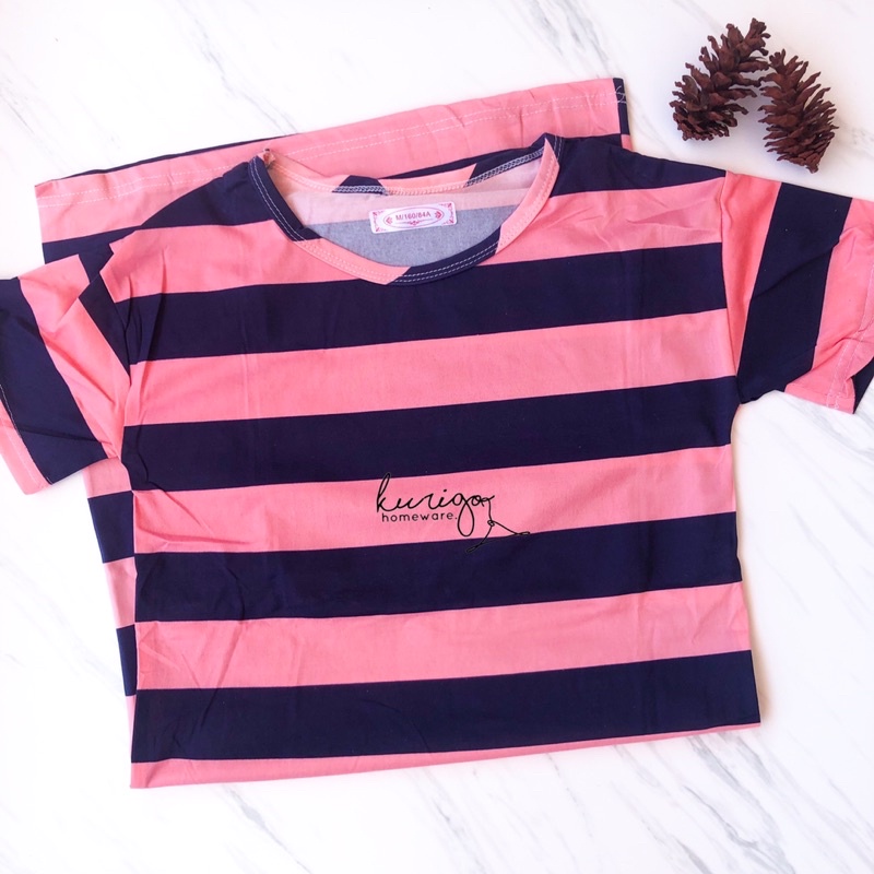 Daster bahan kaos/kain spandex import | pink navy