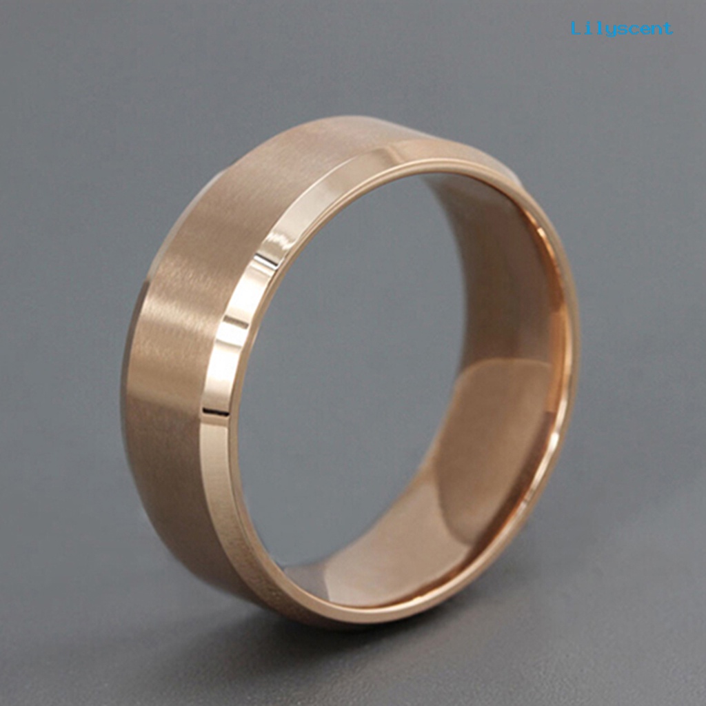 Ls Cincin Bahan Titanium Steel Gaya Punk Untuk Cocktail