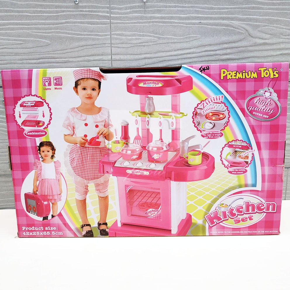 Premium Toys Kitchen Set Mainan Peralatan Dapur Mini Masak-masakan