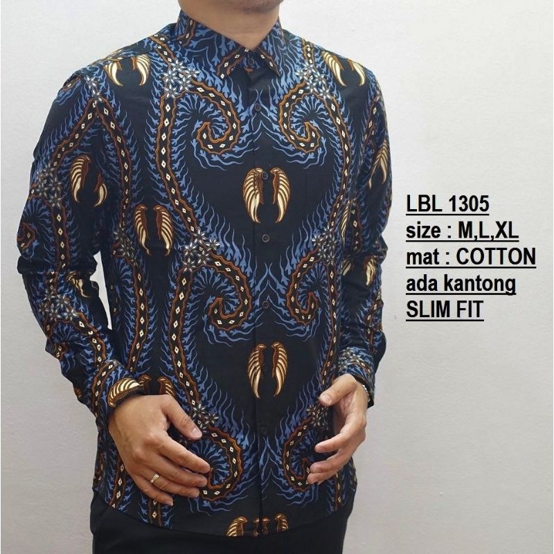 KEMEJA BATIK | BATIK PRIA | BATIK COWOK || BATIK SLIMFIT | KEMEJA SLIMFIT | BATIK ORIGINAL CHL27