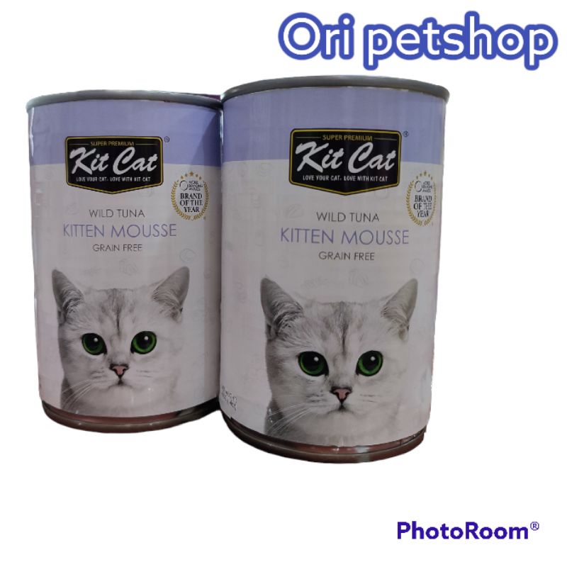 makanan basah kucing kitten kaleng 400gr kit cat - makanan kucing kitten