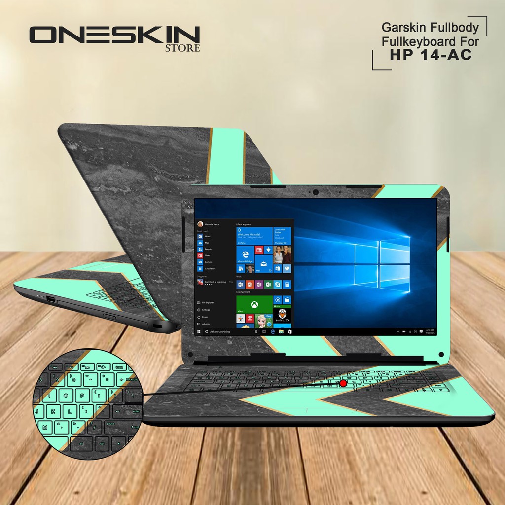 Garskin Laptop Cover Fullbody Hp 14-AC150TU 14-AC157TU 14-AC181TU