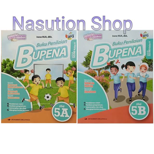 Paket Buku Bupena Kelas 5 Sd 5a 5b K13 Revisi Erlangga Shopee Indonesia
