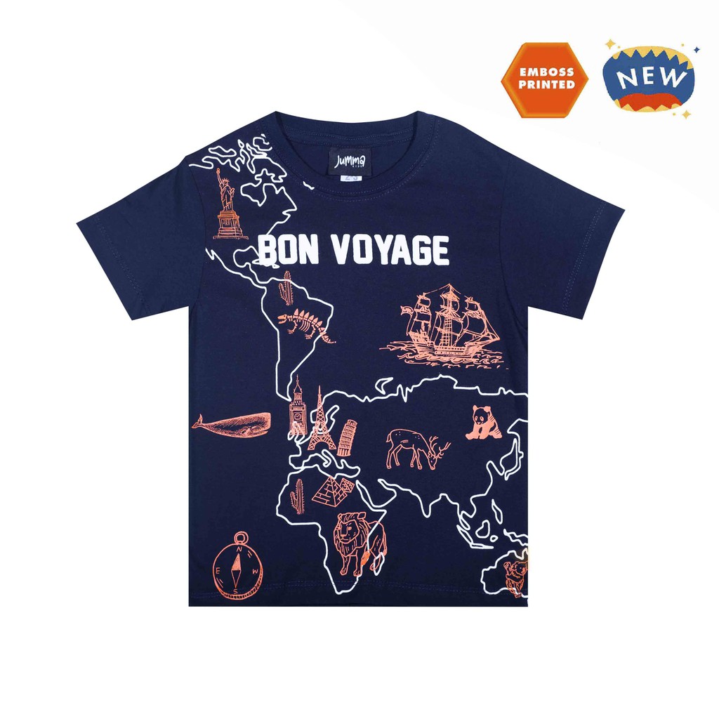 

Jummakids Bon Voyage Printed Tshirt Anak