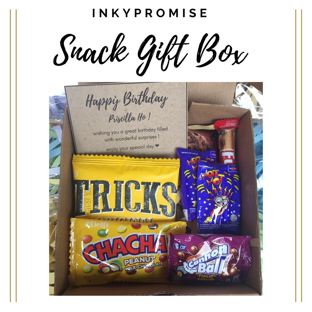

SNACK BOX / SNACK GIFT / GIFT BOX / KADO / HADIAH