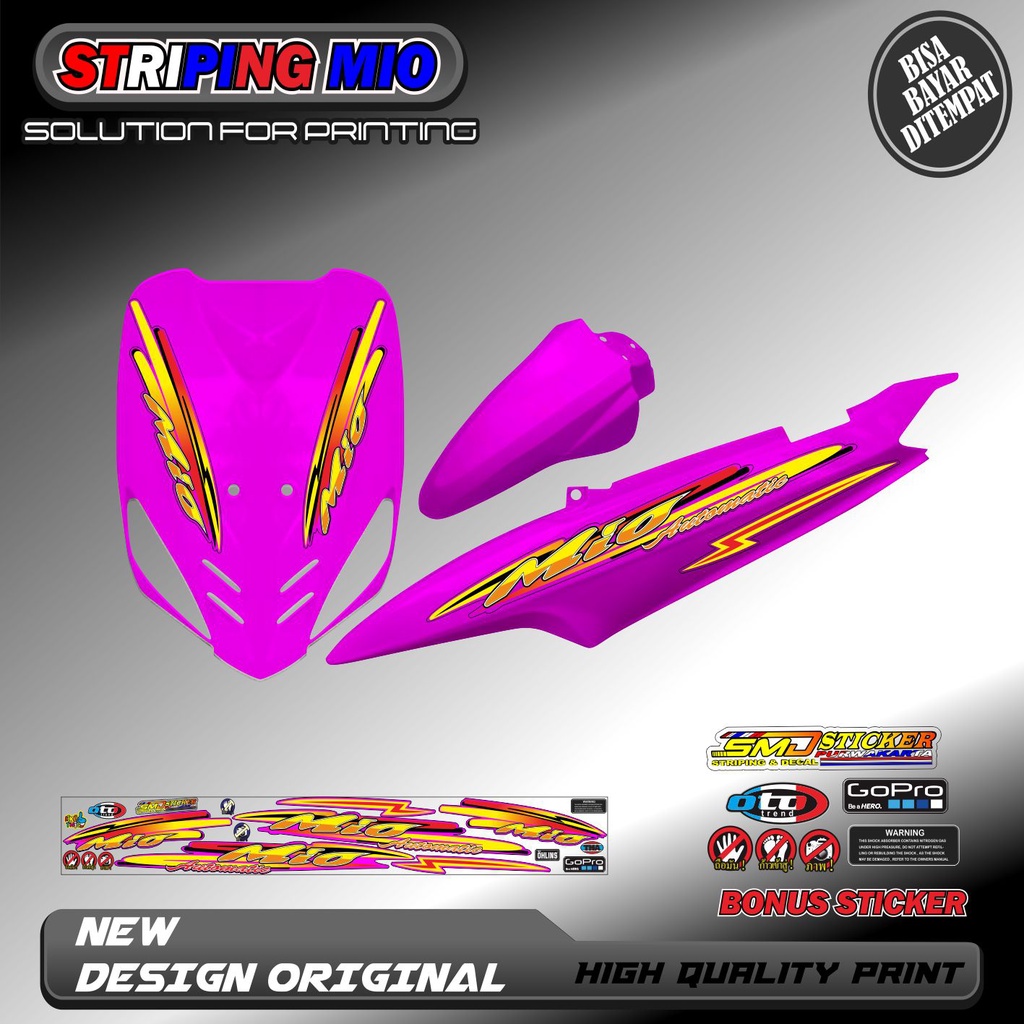 STRIPING VARIASI MIO SPORTY / MIO SMILE RACING KEREN