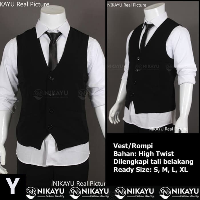 SETELAN LENGKAP 5IN1 JAS PRIA KOREAN STYLE + CELANA + VEST + KEMEJA &amp; DASI - HITAM ELEGANT EXCLUSIVE