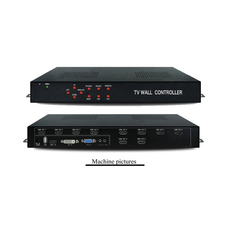 video wall  controller 3x3 2x5 10ch juga bisa buat 9CH FULL HD 1080P HDMI