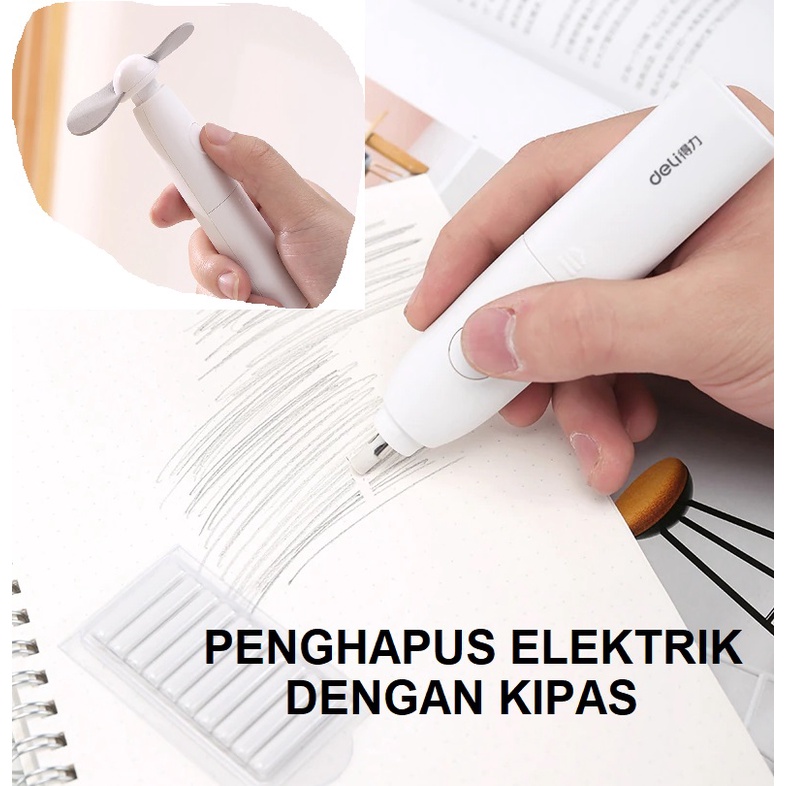 

PRODUK- DELI PENGHAPUS ELEKTRIK PENGHAPUS OTOMATIS ELECTRIC ERASER STIP ALAT TULIS .