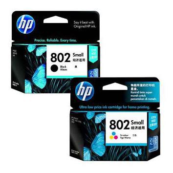Tinta Printer Original Hp 802 Black & Colour Hp Deskjet 1000,1010,1050 Cantikz01