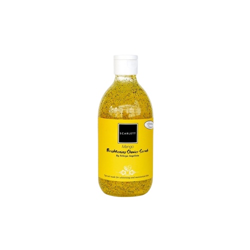 Scarlett Shower gel scrub sabun mandi pencerah pelembab tubuh kulit halus wangi aroma sensasi segar alami parfum tahan lama meregenerasi secara maksimal