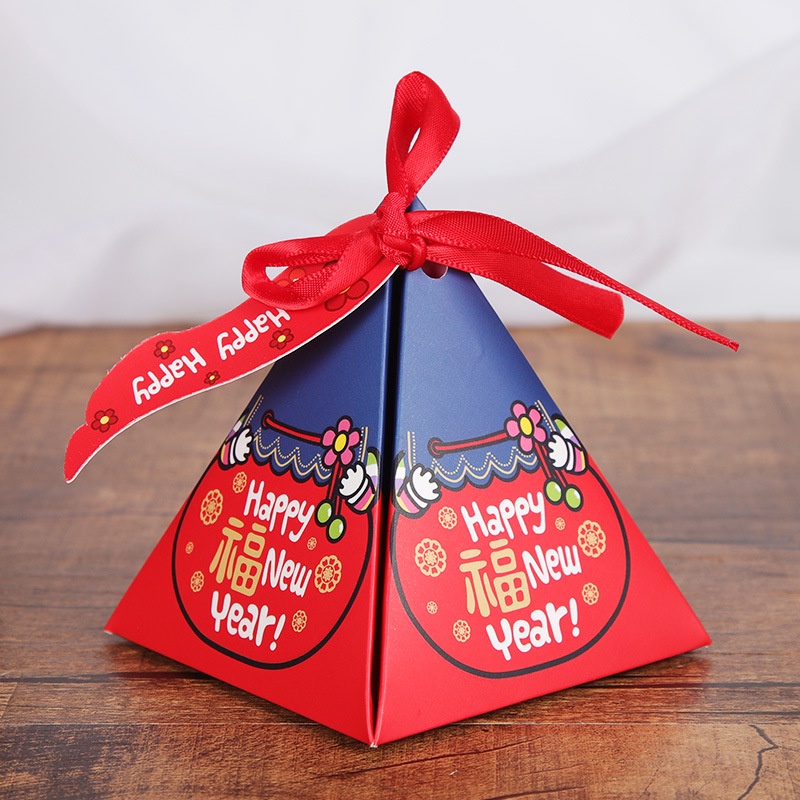 Korean New Year Gift Box Biscuit Box Jewelry Packaging Box Custom-made Spring Festival Candy Happy Candy Gift Bag Portable Carton