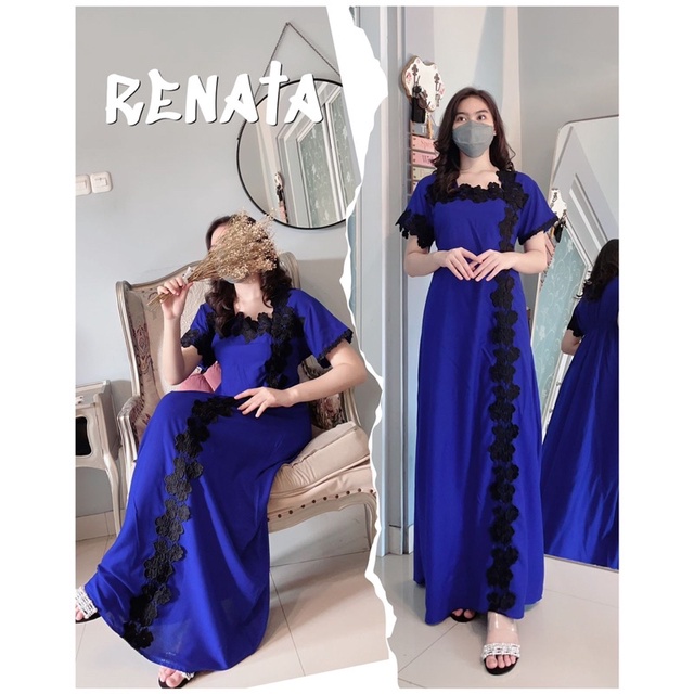 Daster Arab FAIRUZ RENATA Long Dress Rayon Super Busui nyaman