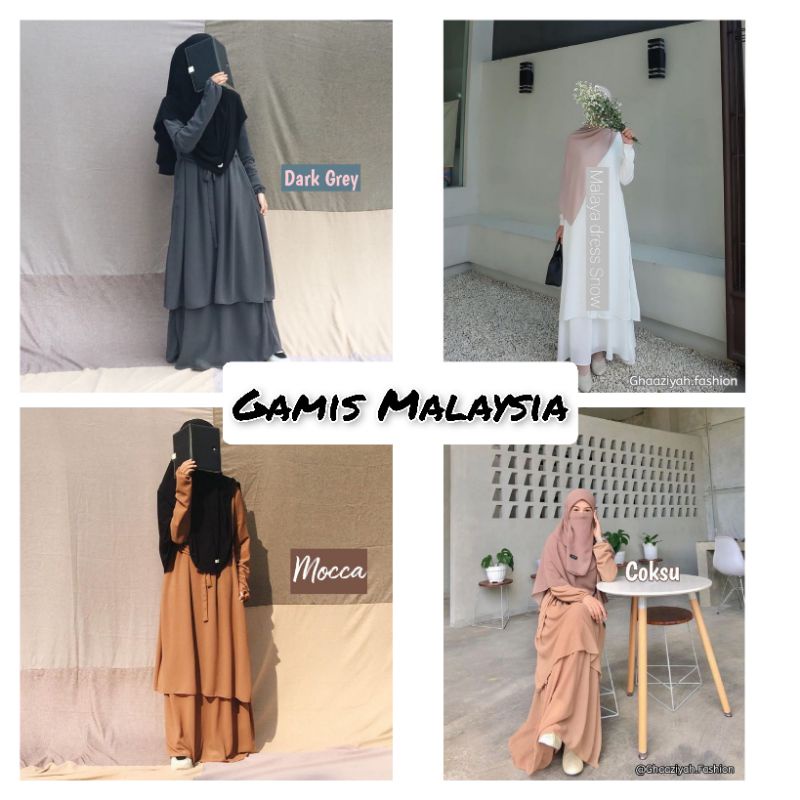 GAMIS MUSLIMAH MALAYSIA MODEL TERBARU | GAMIS KEKINIAN | GAMIS REMAJA ORIGINAL | GAMIS WANITA TERMUR