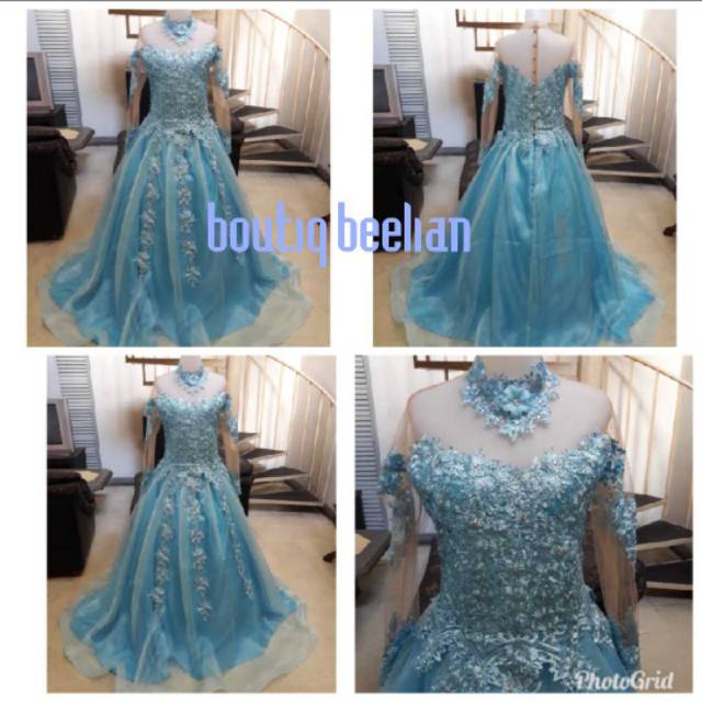 Baju Pengantin Blue Ice Baju Pengantin Warna Murah Shopee Indonesia