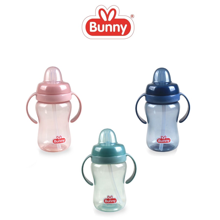 LustyBunny Training Cup with Straw &amp; Spout - ADG-008 - Botol Air Bayi