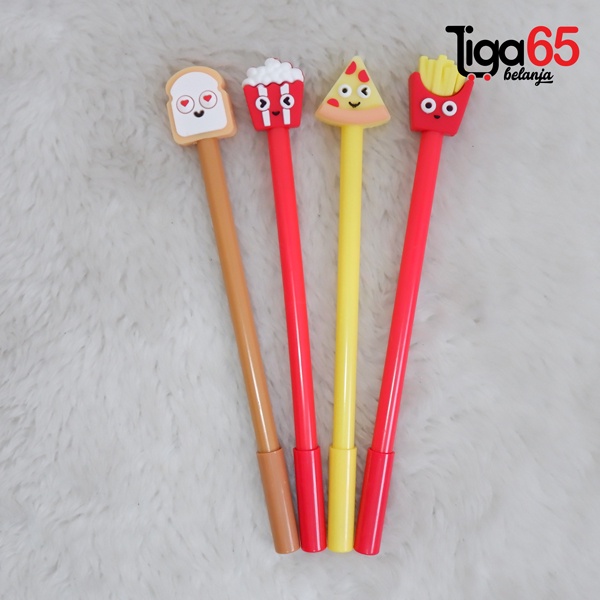 365 Pulpen Gel #40685 Fancy 3D Rubber Ball point / Ballpen Imut Lucu Korea