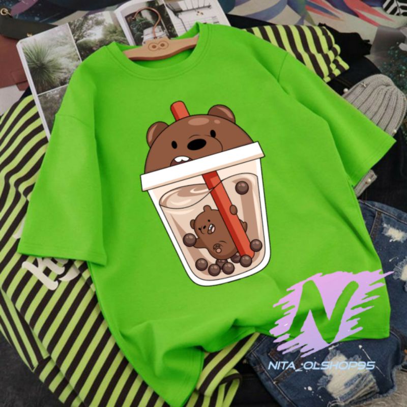 kaos Boba animasi anak baju we bere Bears boba