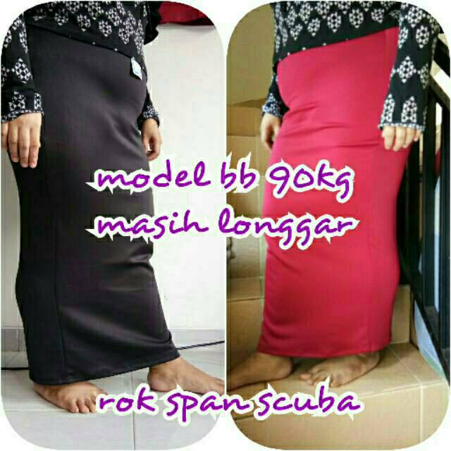 TERBARU ROK SPAN SUPER JUMBO // ROK LIPIT PANJANG BIG SIZE