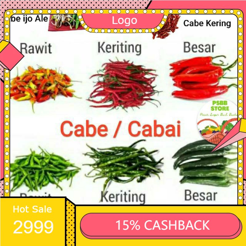 

RENGKEK SURABAYA - Cabe / Lombok Rawit / Keriting / Acar / Merah Besar / Hijau Besar / Ijo Ale