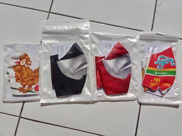 Masker Kain Rangkap Anti Air Igor Ayam Untuk Penggemar Mi Instan