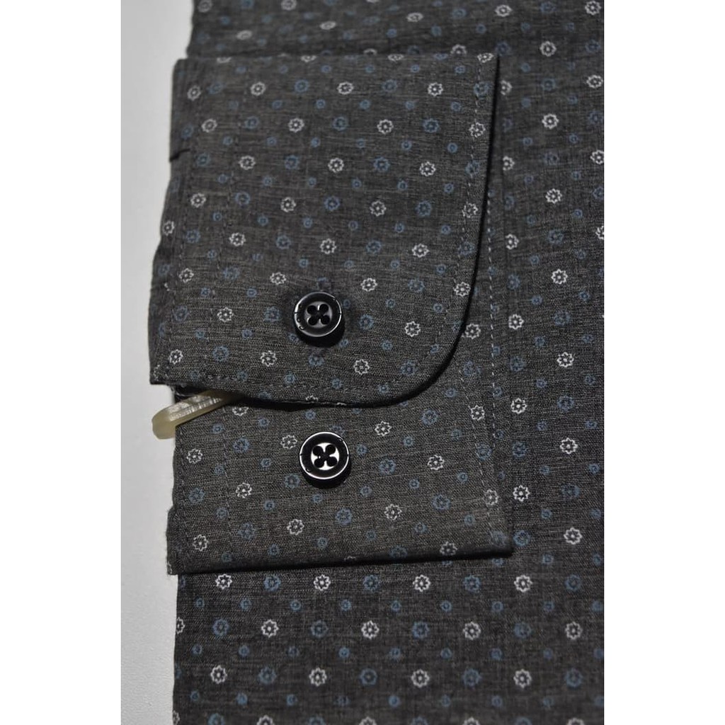 NEW FB KEMEJA PRIA COLE LENGAN PANJANG ABU AY09 ORIGINAL & REAL PICTURE