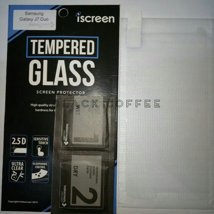 Tempered glass samsung J7 Duo tempered glass iScreen bening