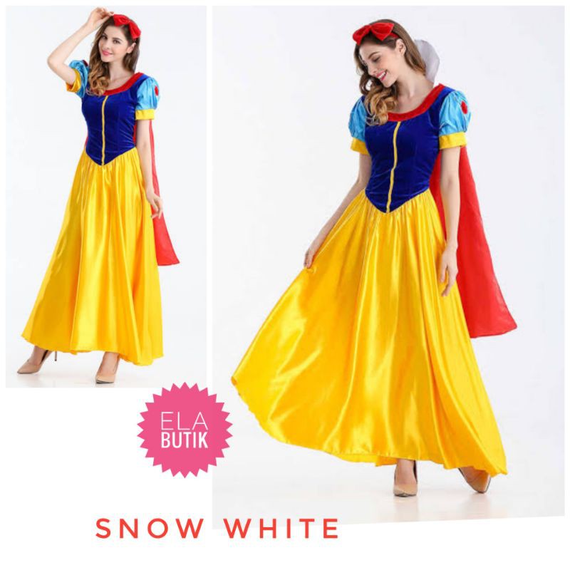 kostum snow white-dewasa-kostum princess- kostum halloween