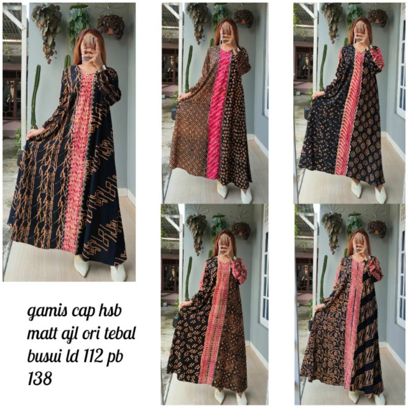 Gamis Cap HSB Batik Pekalongan