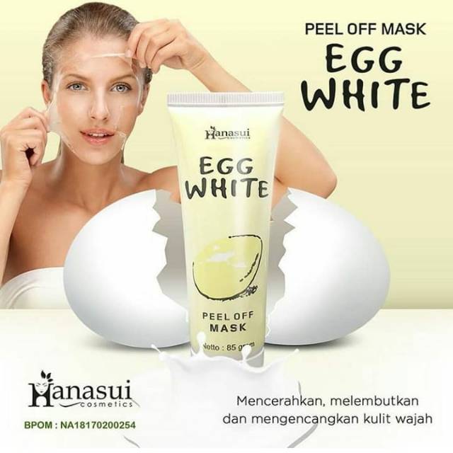 EGG WHITE MASK // MASKER TELUR // EGG WHITE HANASUI