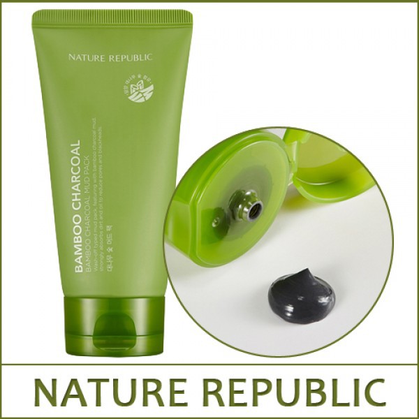 ORI Nature Republic Bamboo Charcoal Mud Pack Original Full Size