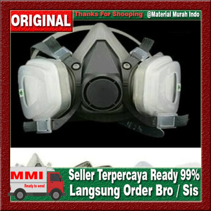 Masker Gas Respirator - 6200 Half Facepiece Mask