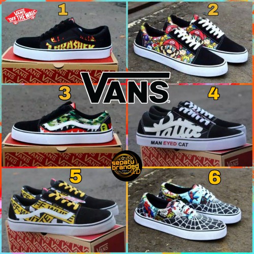 sepatu vans motif pria