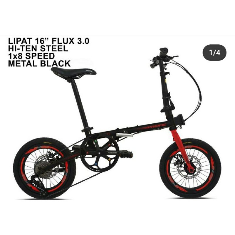 Sepeda Lipat Flux 3.0 Pacific 16 Inch