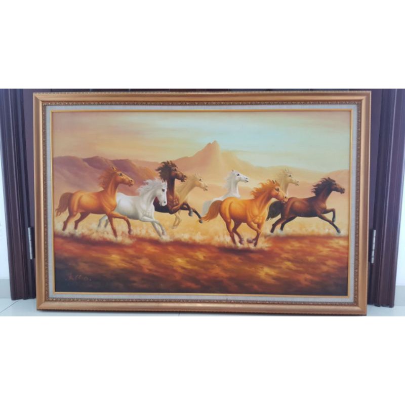 LUKISAN KANVAS BESAR DEKORASI DINDING